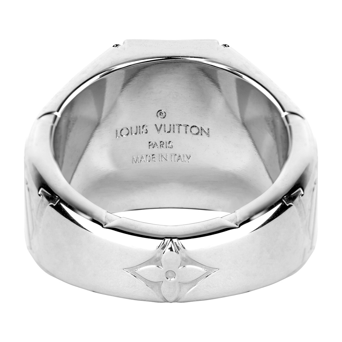 Louis Vuitton Logo Ring Silver