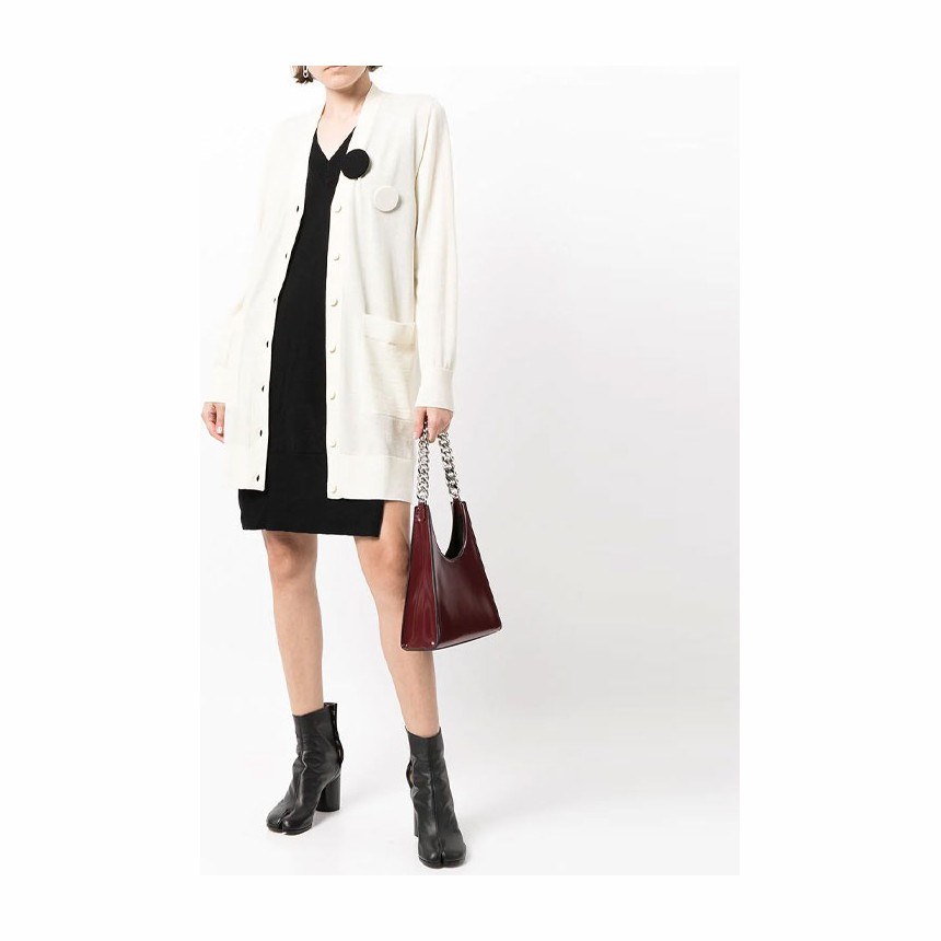 MM6 Maison Margiela Layered Cardigan Dress White