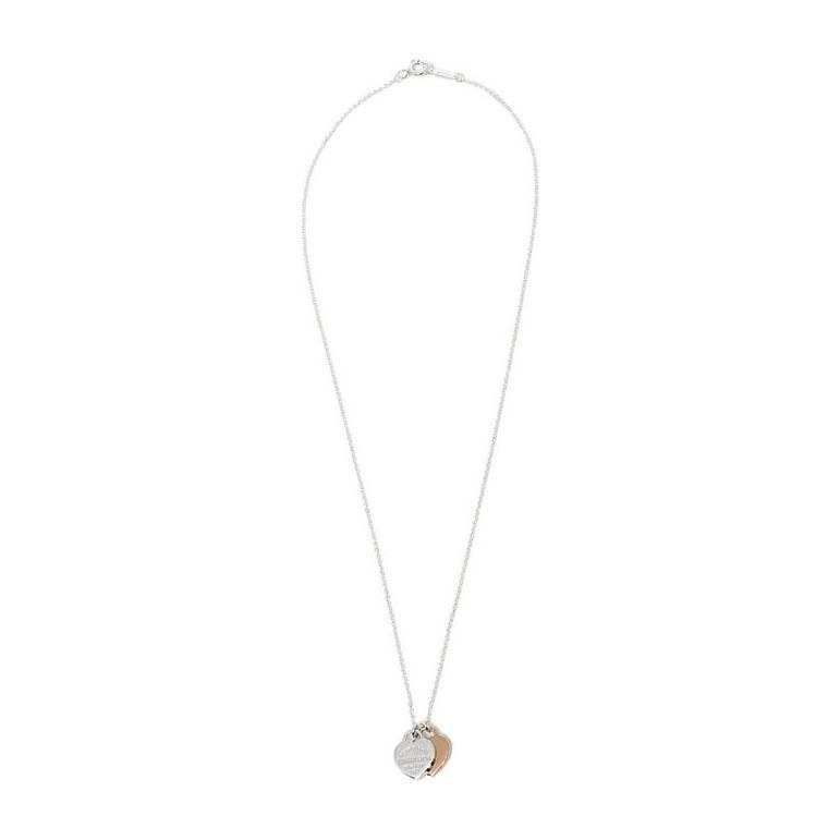 Tiffany & Co. Double Heart Pendant Necklace