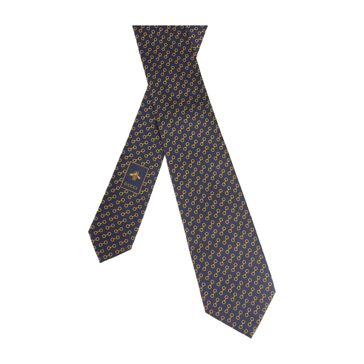 GUCCI Jacquard Tie Blue
