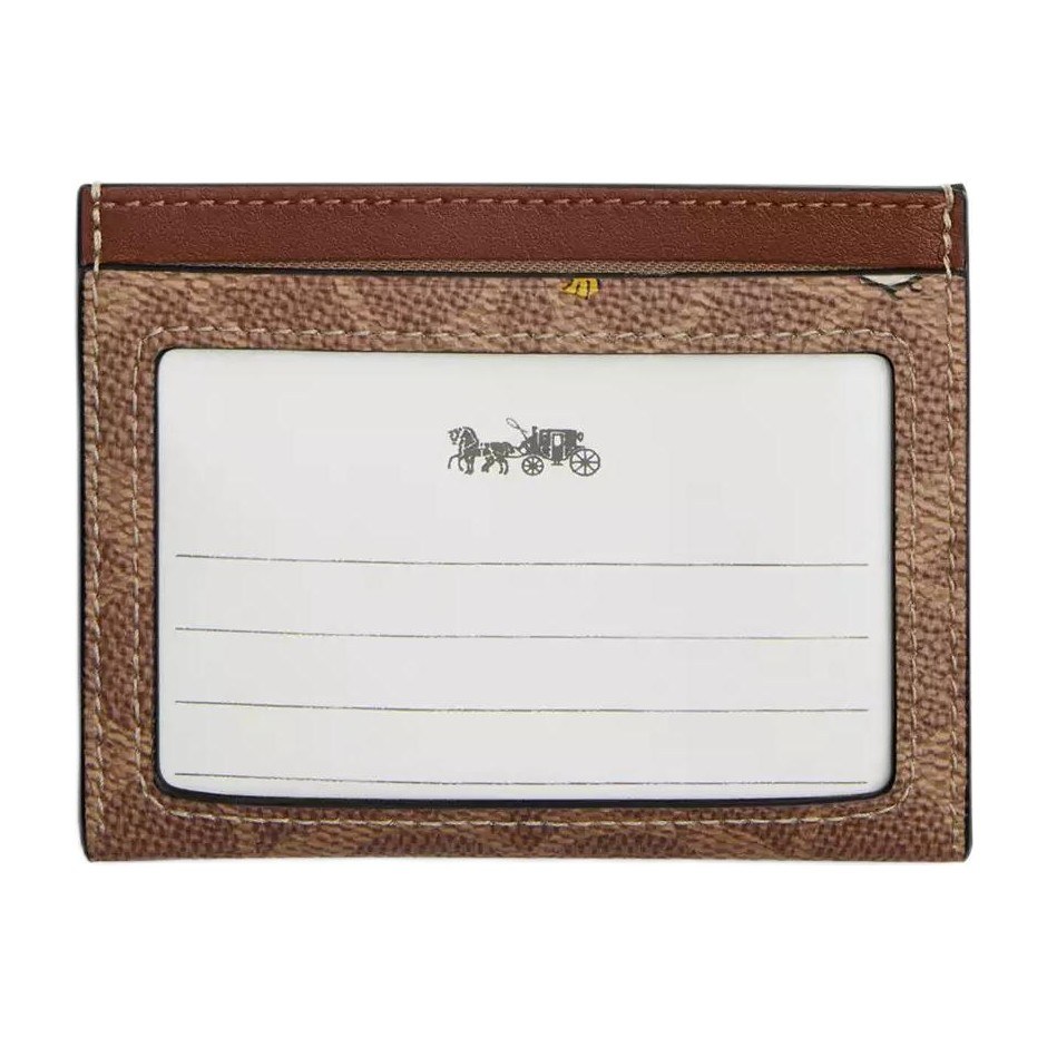 COACH x PEANUTS Slim Card Case Brown