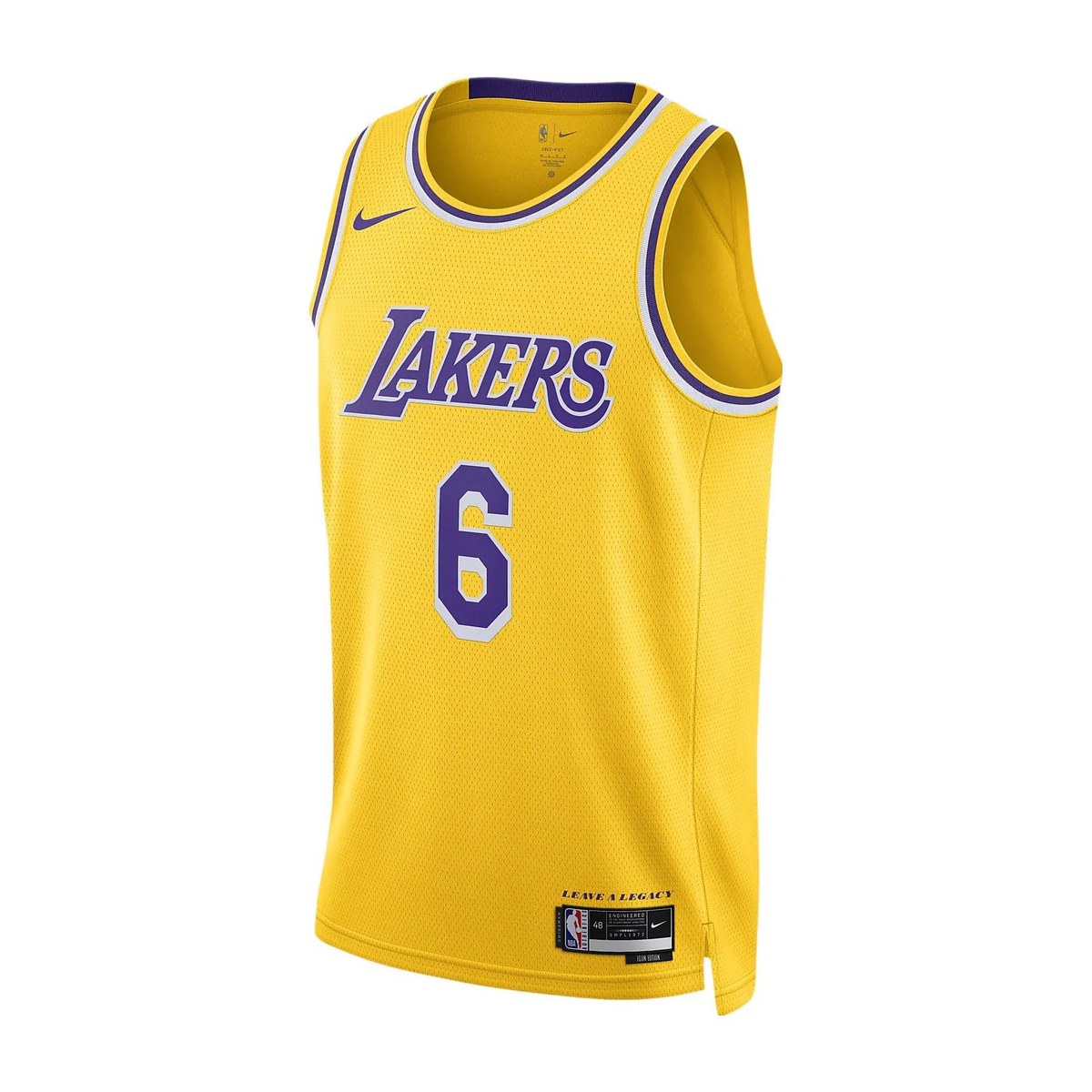 Nike Lakers LeBron 6 Fan Jersey Yellow