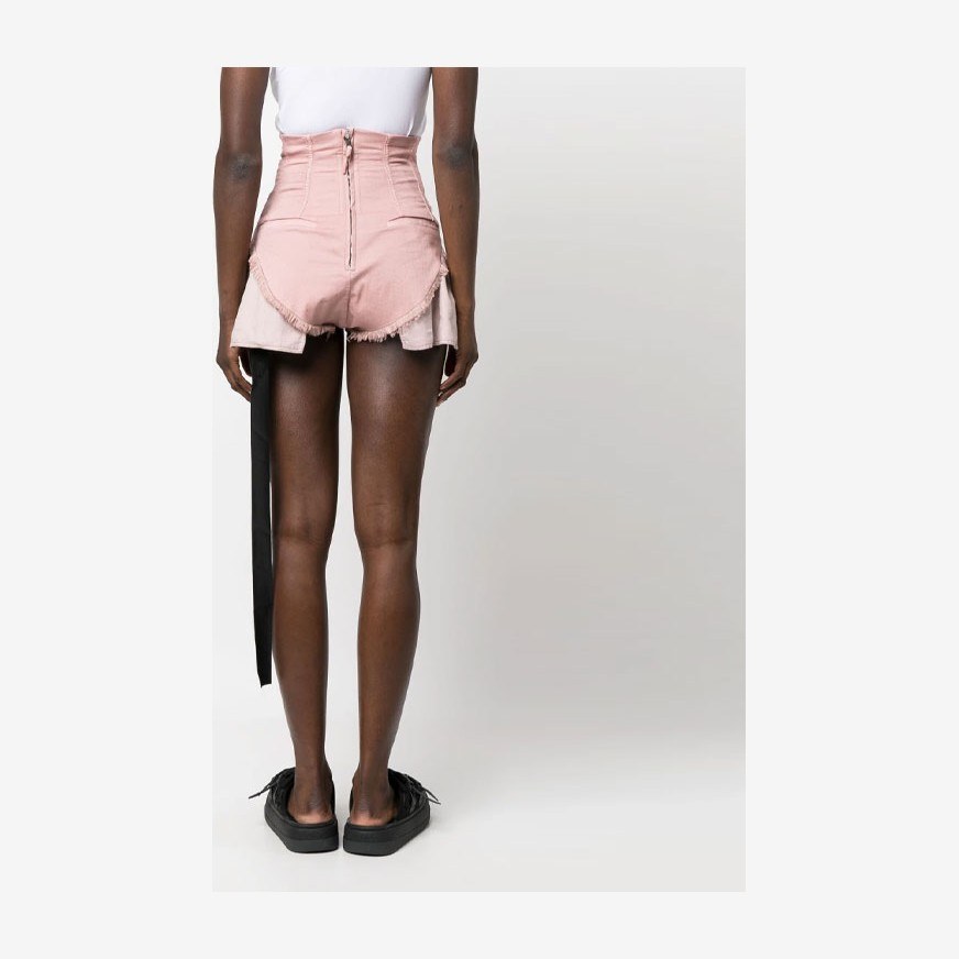 Rick Owens DRKSHDW SS23 Pink Denim Shorts