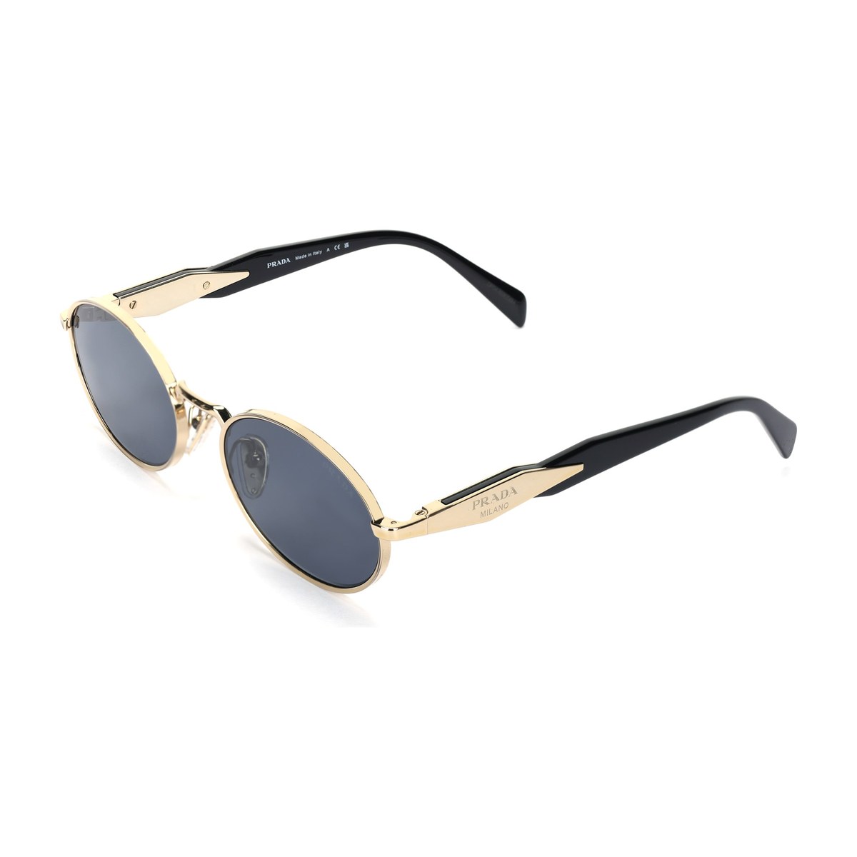 Prada Oval Sunglasses Gold
