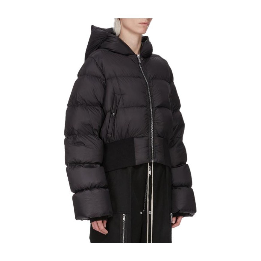 RICK OWENS RO Zip Hoodie Down Jacket Women