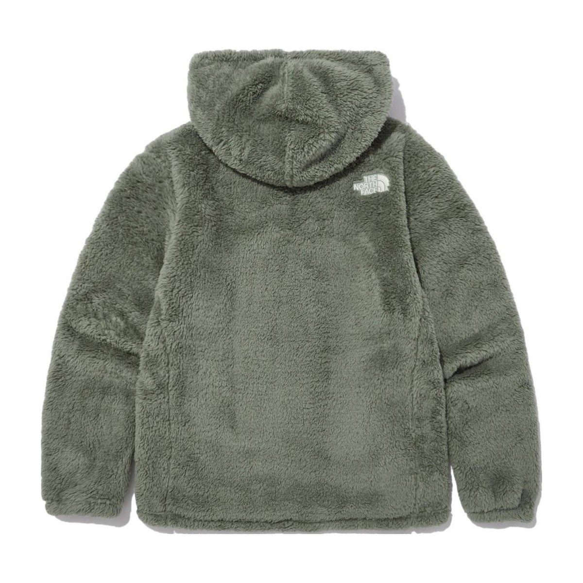 The North Face Logo Fleece Hoodie Olive