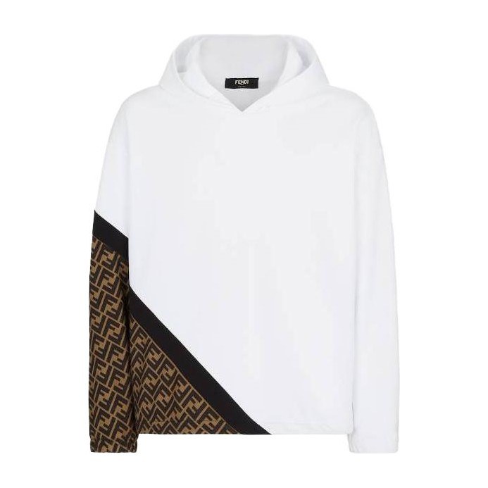 Fendi SS23 Logo Hoodie White