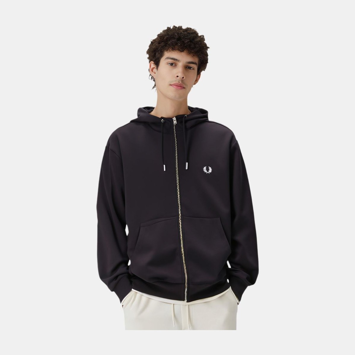 Fred Perry Hoodie Black