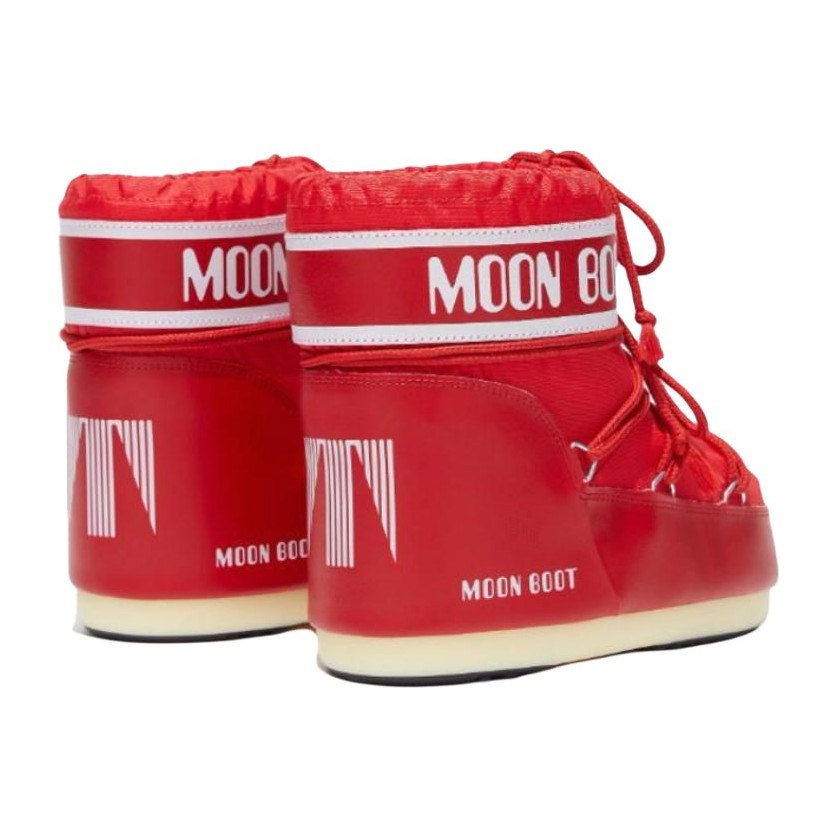 Moon Boot Short Snow Boots Red White