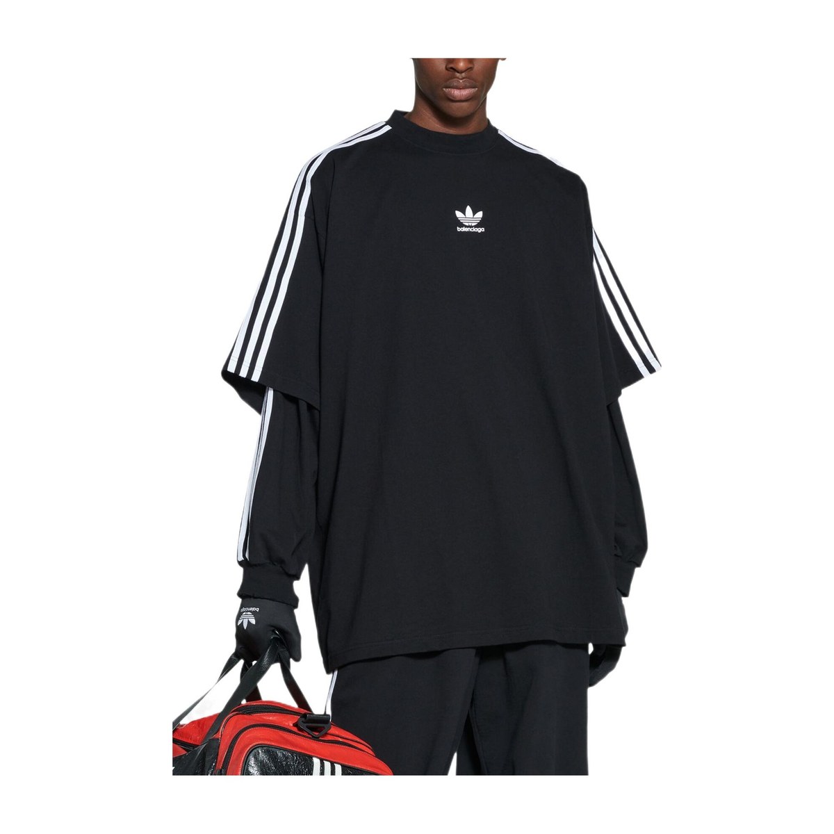 Balenciaga x adidas FW22 Logo T-Shirt Black