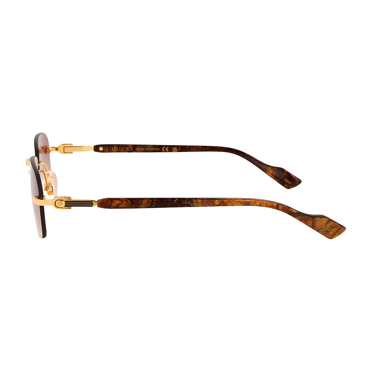 Gucci Rectangular Sunglasses Brown