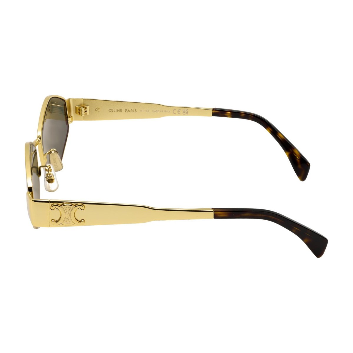 Celine Geometric Gold Sunglasses