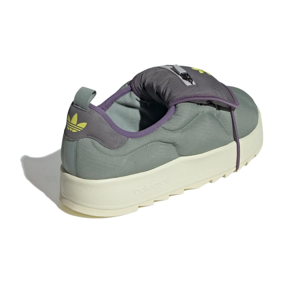 adidas Puffylette Green Grey