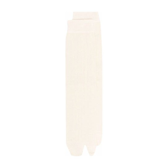 Maison Margiela FW21 Ribbed Knit Socks Beige