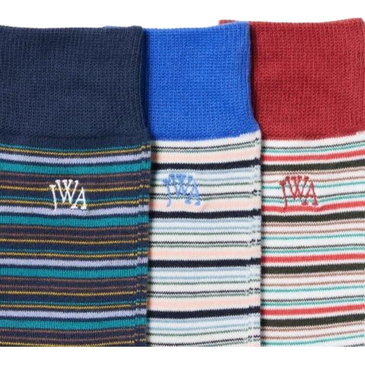 UNIQLO x JW Anderson SS24 Colorblock Stripe Socks Blue