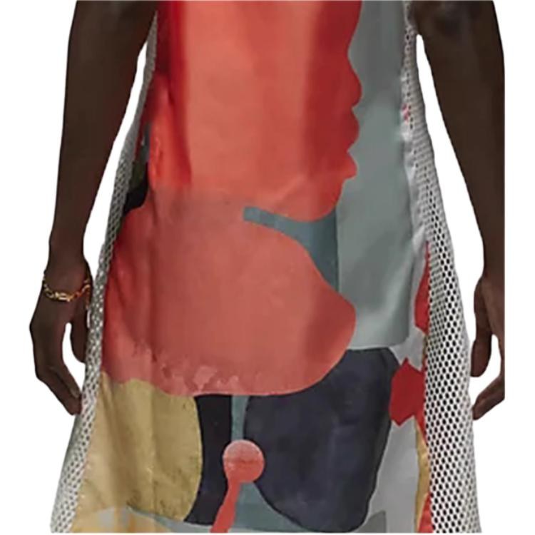Jordan Mesh Tank Dress Red