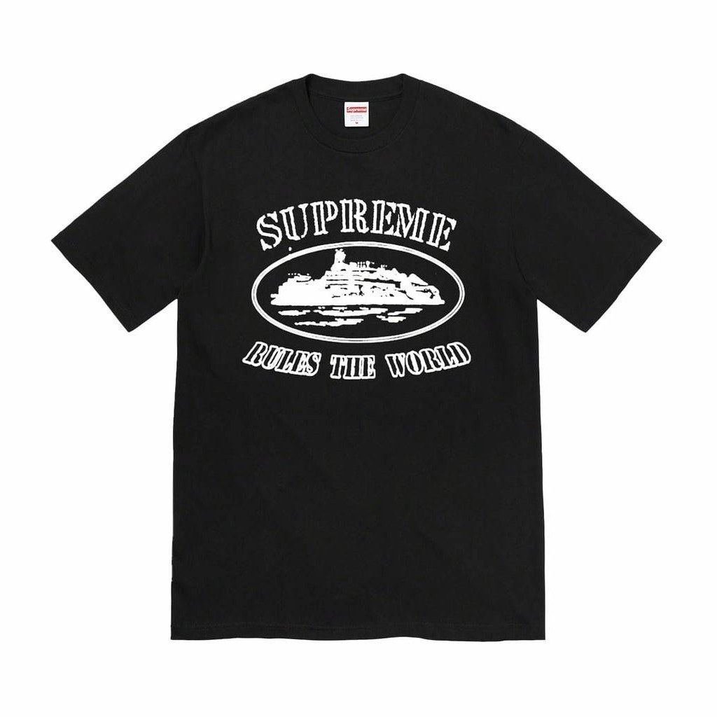 Supreme x Corteiz Rule The World Tee Black