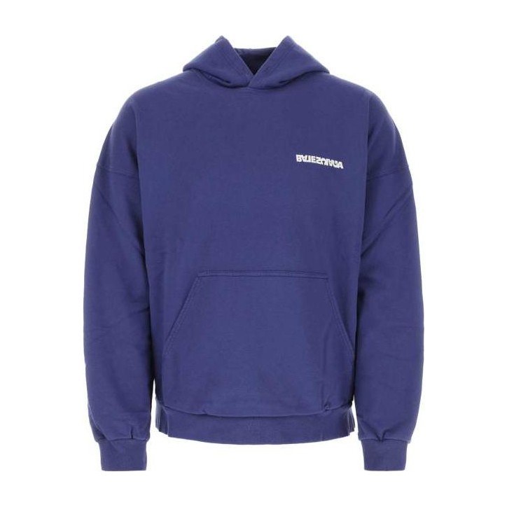 Balenciaga SS23 Letter Print Hoodie Blue