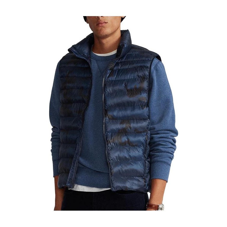 Polo Ralph Lauren Camo Zip Vest Blue