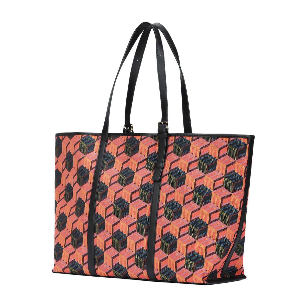 MCM Cubic Monogram Tote Red
