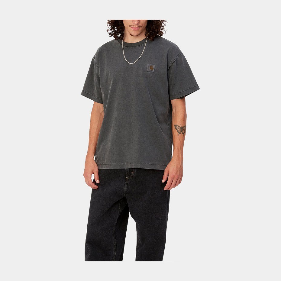Carhartt WIP Garment-Dyed Tee Charcoal