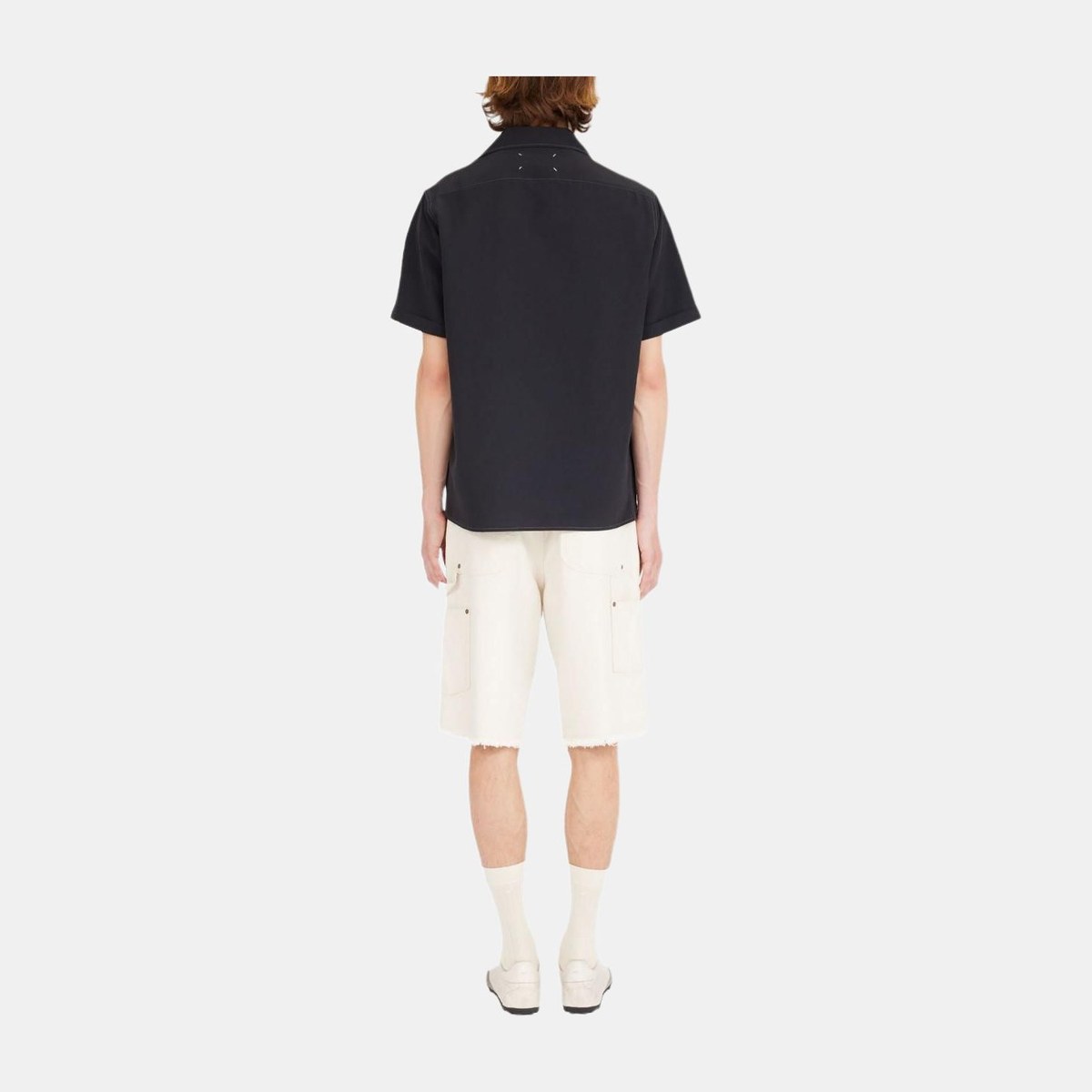 Maison Margiela SS25 Decorative Stitch Shirt Black