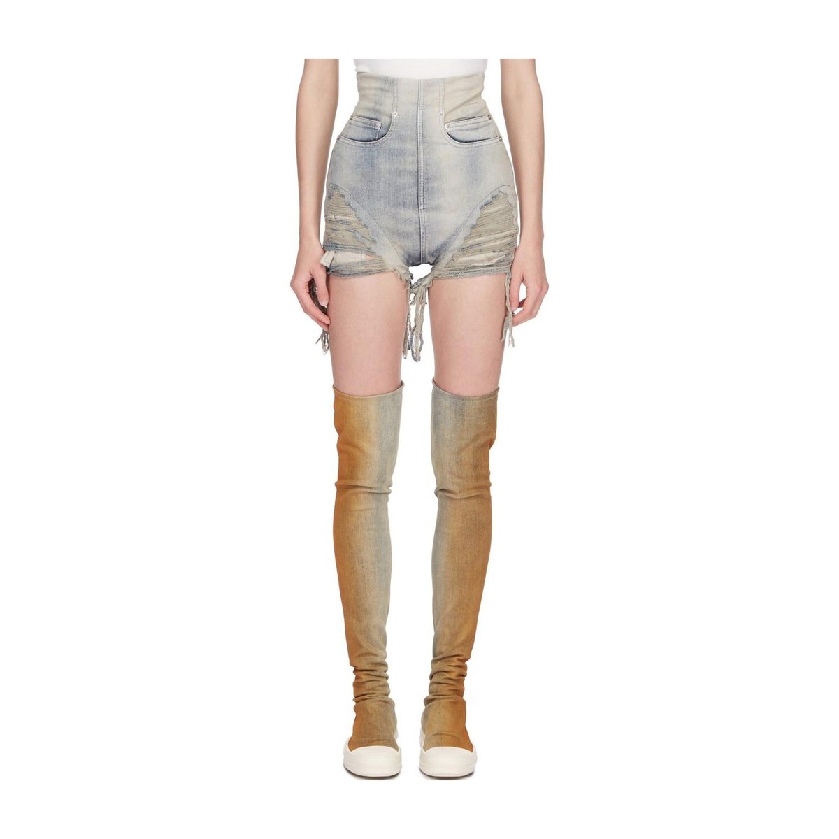 Rick Owens DRKSHDW SS24 Denim Shorts