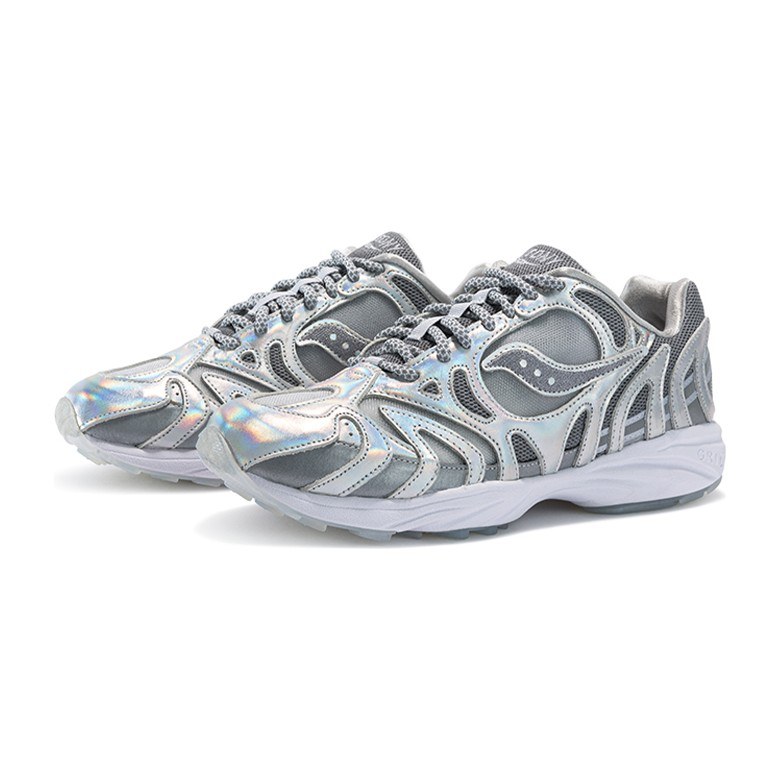 Saucony Grid Azura 2000 White Silver Rainbow