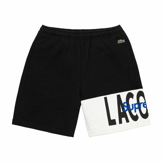 Supreme x LACOSTE FW19 Shorts Black