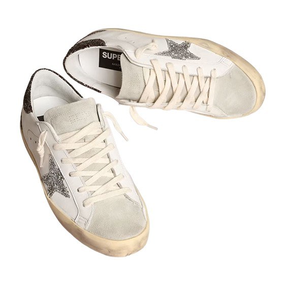 Golden Goose Super-Star White Distressed