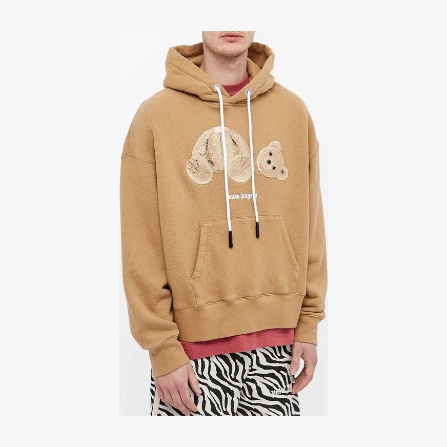 Palm Angels Bear Hoodie Khaki