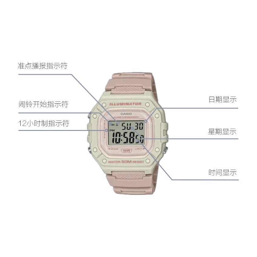 Casio W-218HC-4A2V