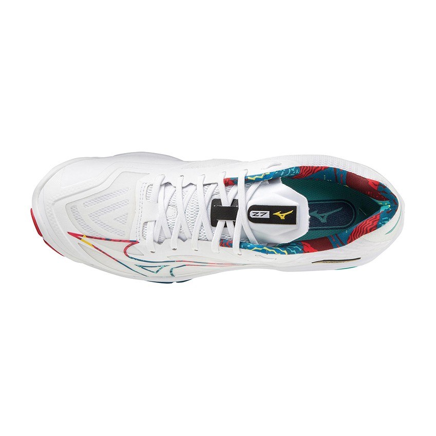Mizuno Wave Lightning Z7 White Red Green