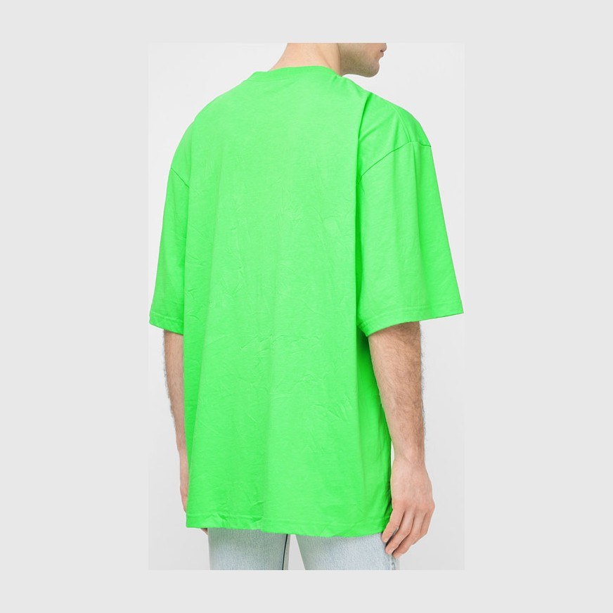 Balenciaga SS21 Multilingual T-Shirt Green