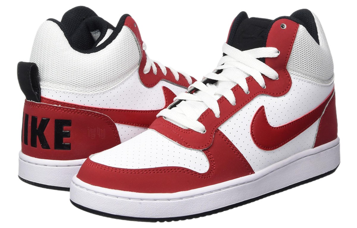 Nike Court Borough Mid Red White