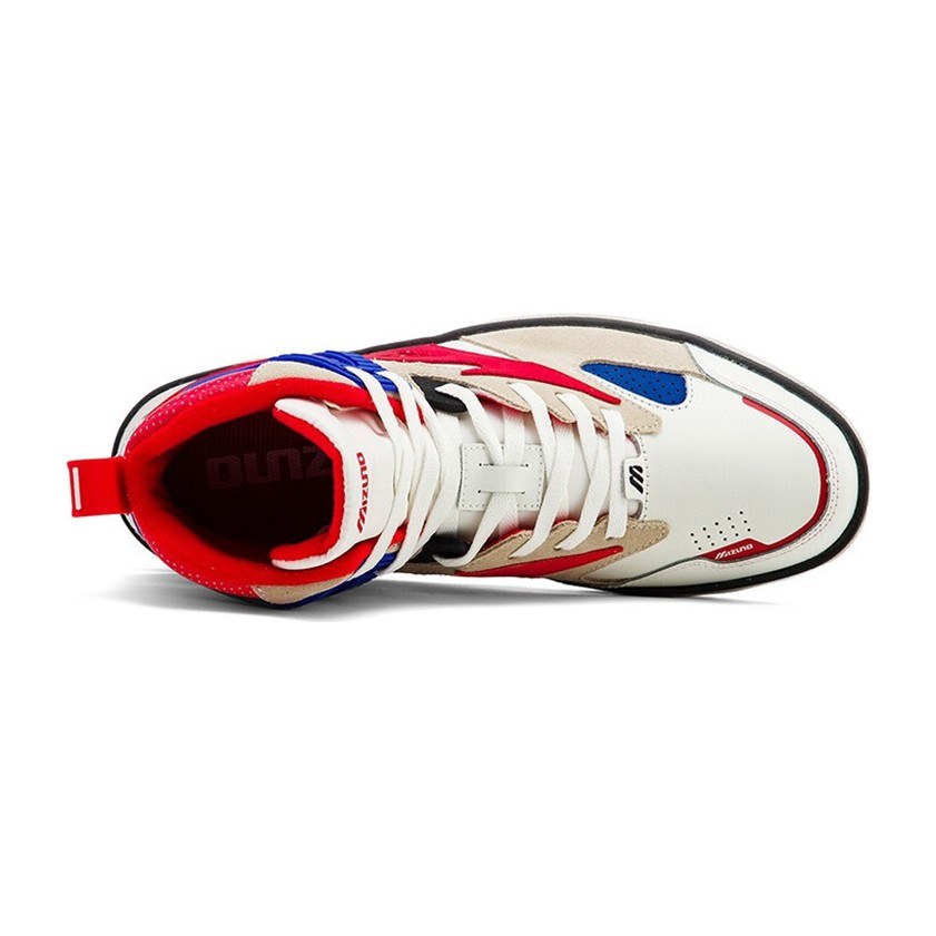 Mizuno Court Cl Mid White Red Blue