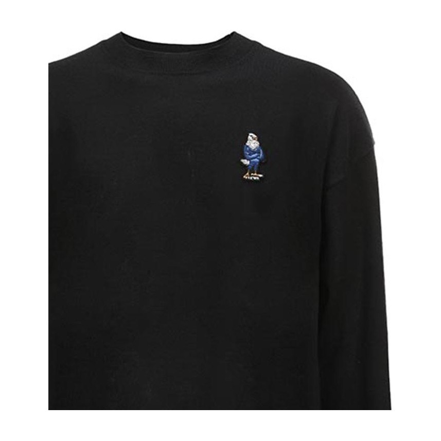 Emporio Armani Cartoon Jacquard Crewneck Sweater