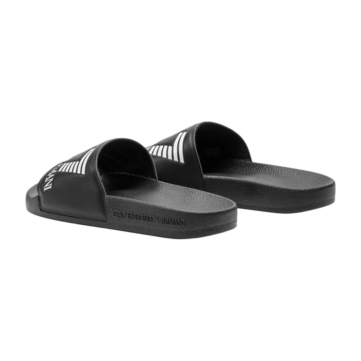 Emporio Armani EA7 Black Slides
