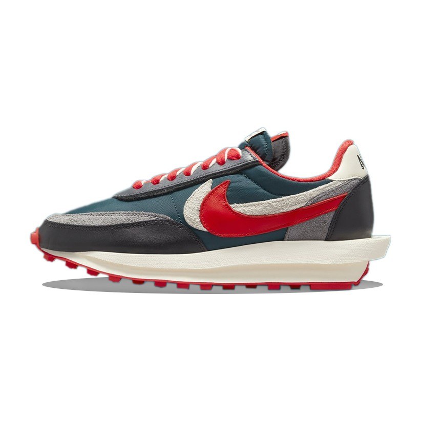 Sacai x UNDERCOVER x Nike LDWaffle Midnight Spruce University Red