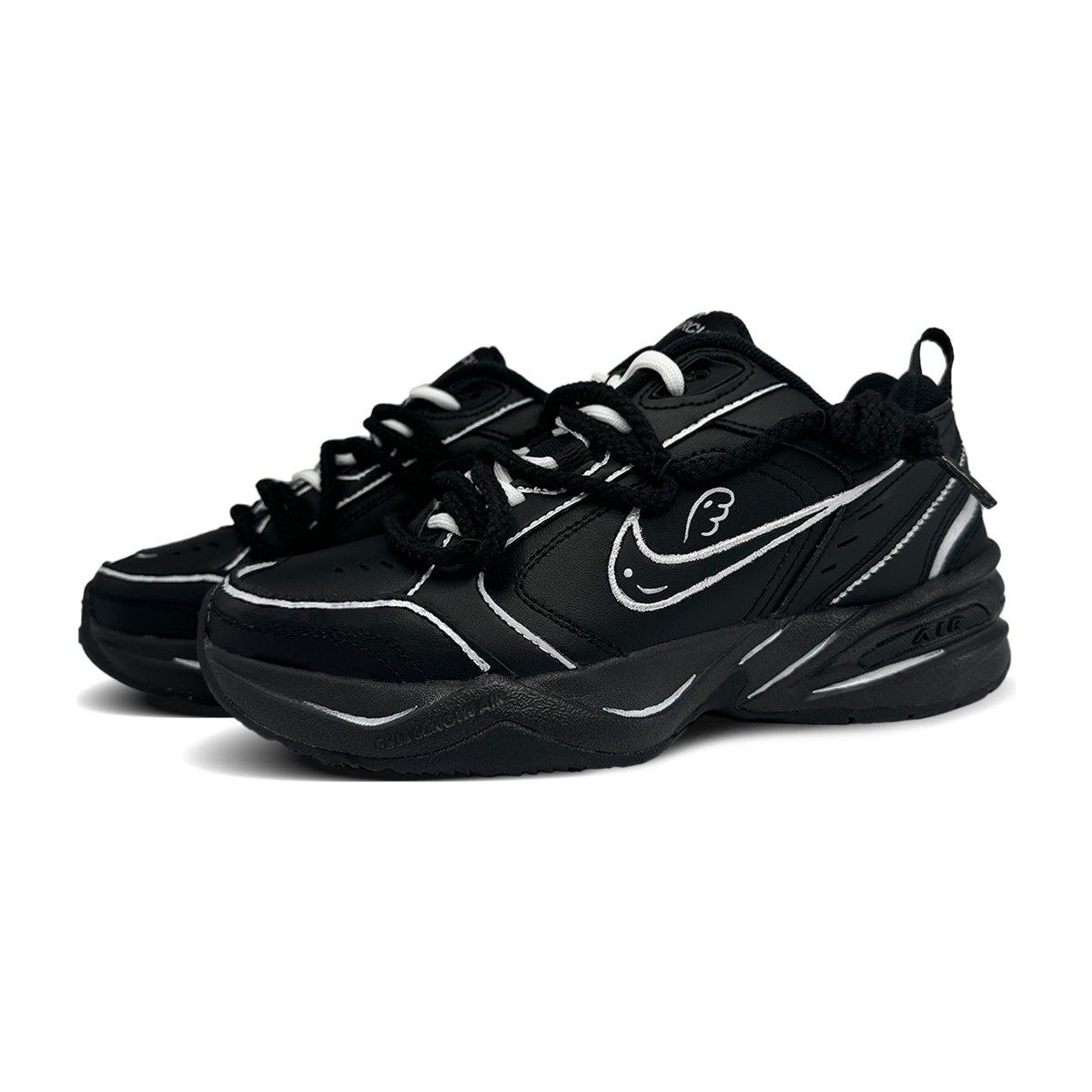 Nike Air Monarch 4 Black Silver