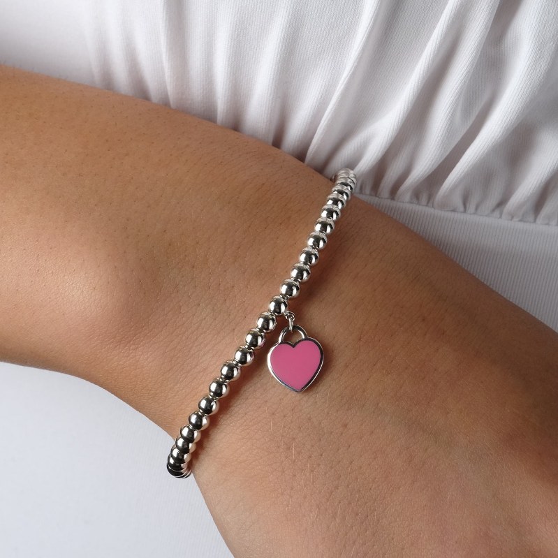 Tiffany & Co. Return To Tiffany Pink Enamel Bracelet
