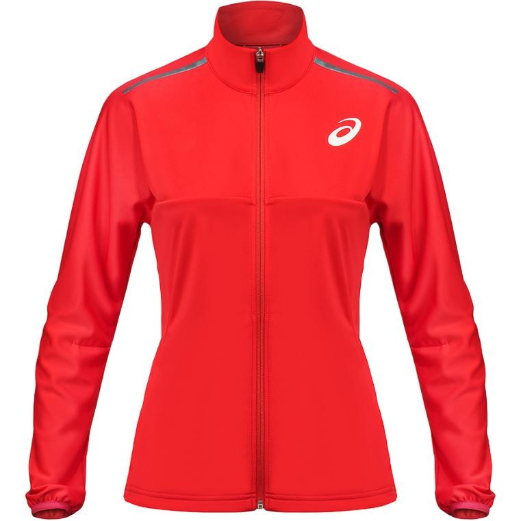 Asics Track Elite Logo Zip Jacket Red