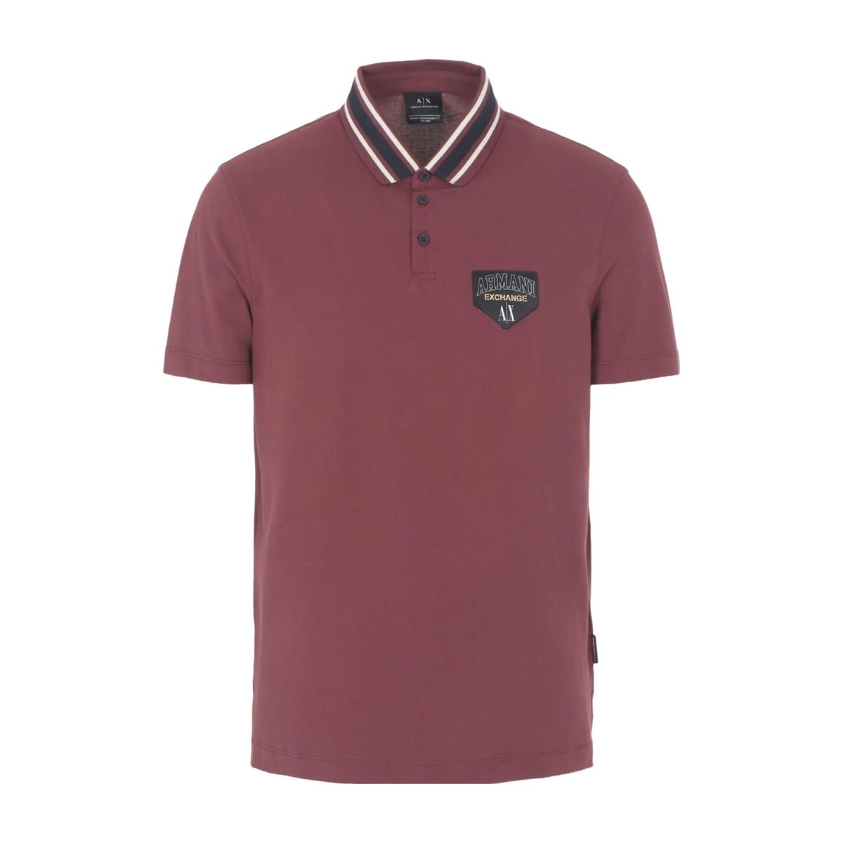 Armani Exchange Polo Shirt Burgundy