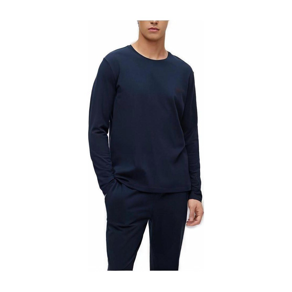 HUGO BOSS SS23 Pullover Long Sleeve Tee Navy