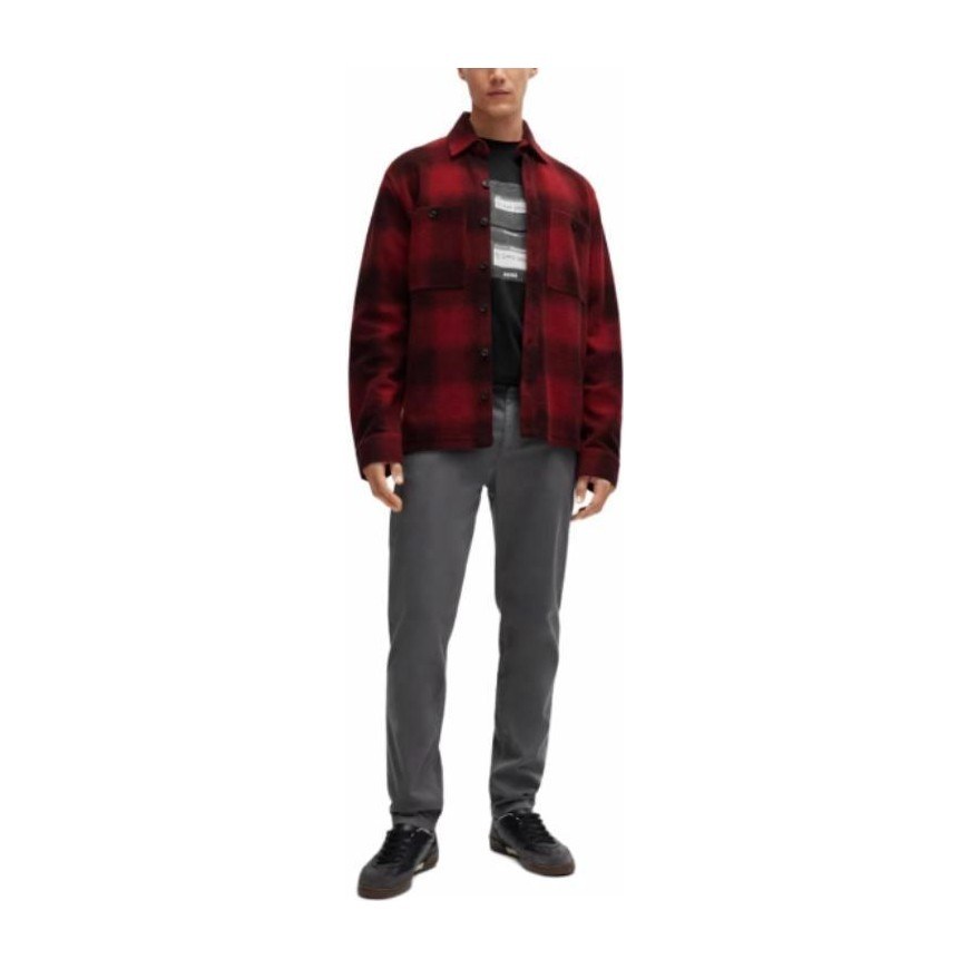 HUGO BOSS FW23 Cotton-Jersey T-Shirt With Music-Inspired Print T