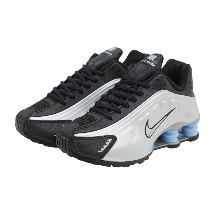 Nike Shox R4 Silver Black Blue
