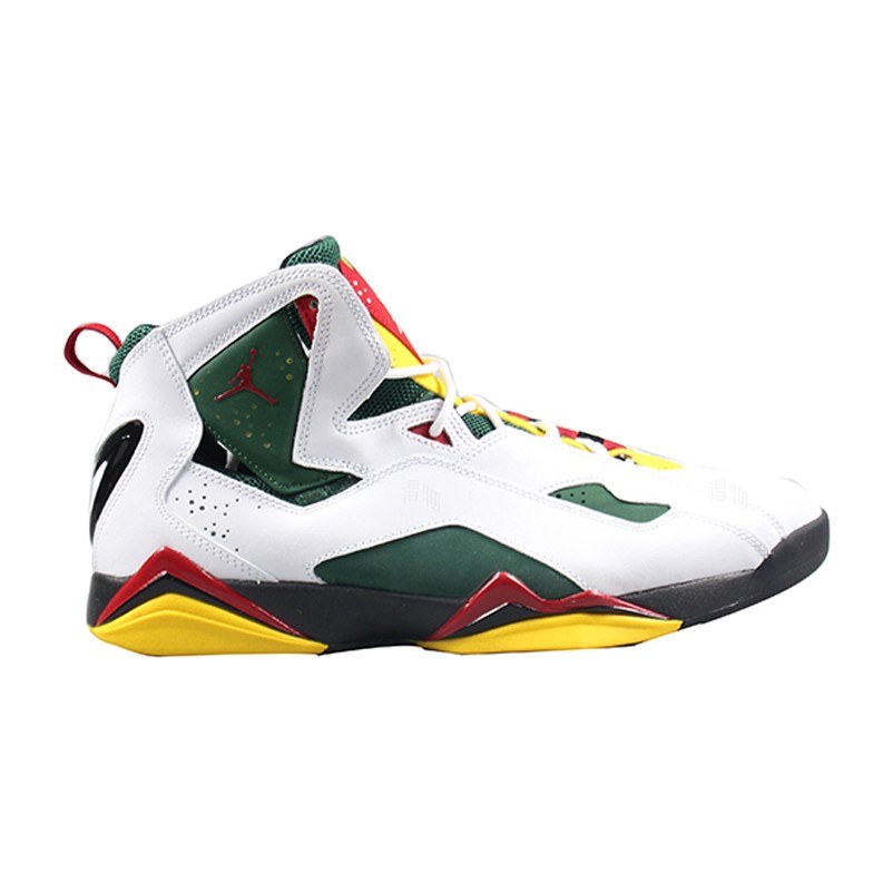 Jordan True Flight White Green Yellow