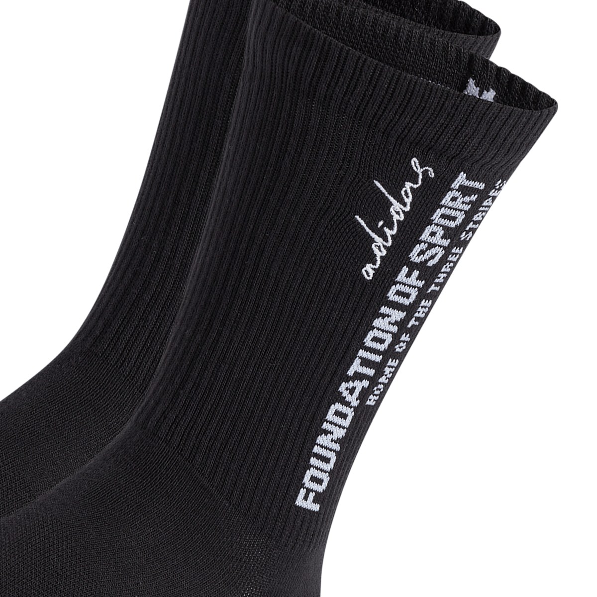 adidas Cushioned Sportswear Slogan Graphic Crew 2 Pair Pack 2