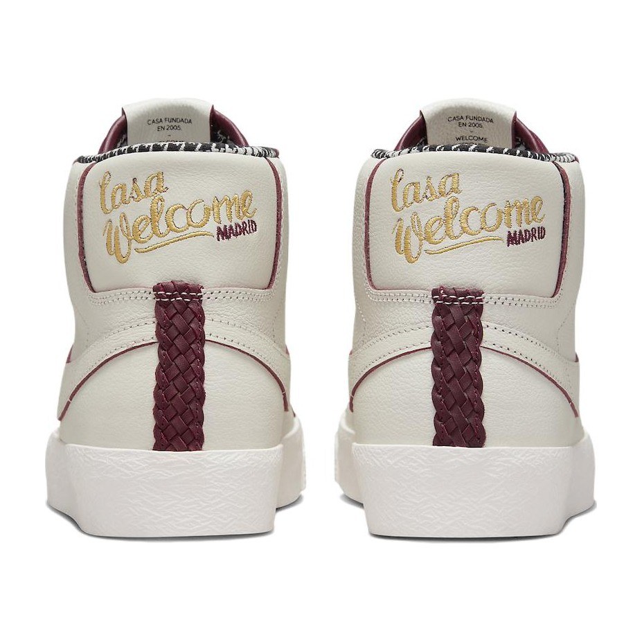 Welcome Skateboarding x Nike Blazer Mid White Silver