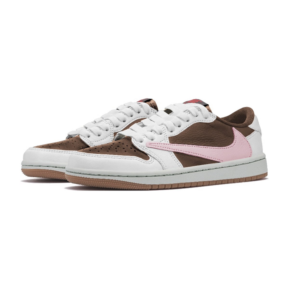 Travis Scott x Air Jordan 1 Low "White Pink"
